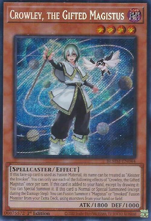 Crowley, the Gifted Magistus BLMM-EN044 card from Battles of Legend: Monster Mayhem