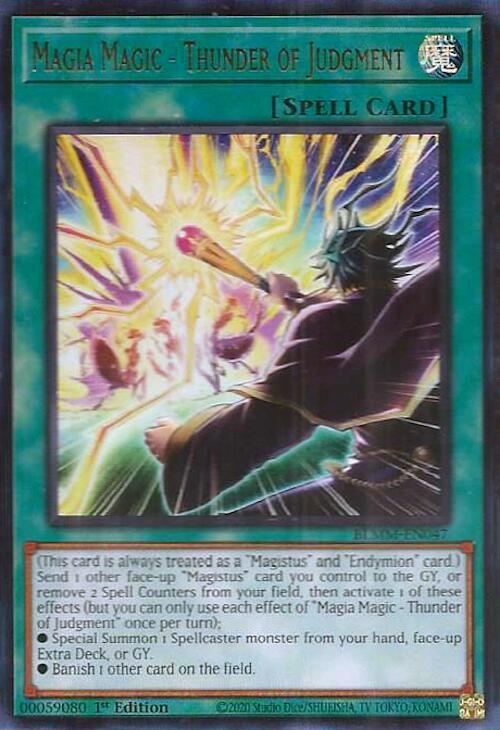 Magia Magic - Thunder of Judgment BLMM-EN047 card from Battles of Legend: Monster Mayhem