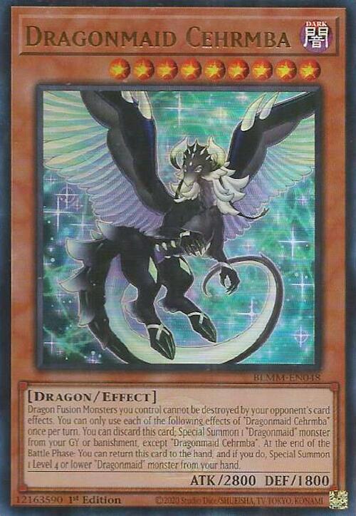 Dragonmaid Cehrmba BLMM-EN048 card from Battles of Legend: Monster Mayhem