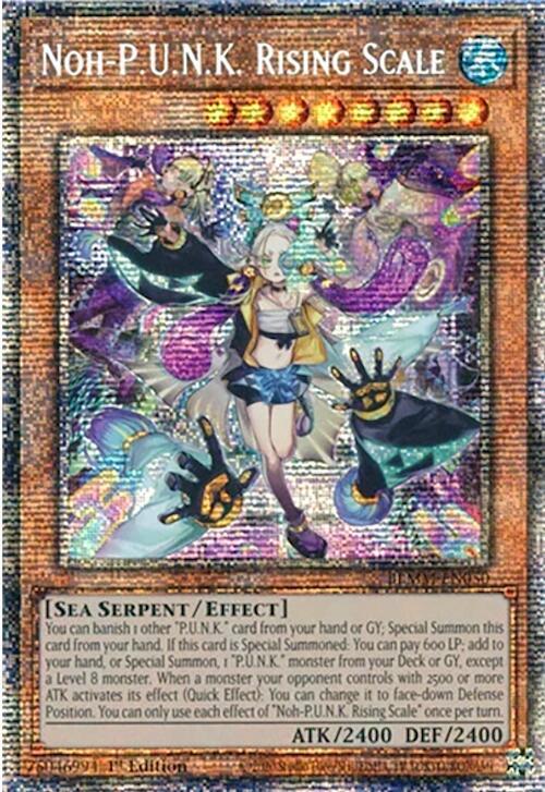 Noh-P.U.N.K. Rising Scale (Starlight Rare) BLMM-EN050 card from Battles of Legend: Monster Mayhem