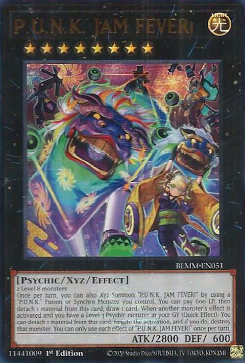 P.U.N.K. JAM FEVER! BLMM-EN051 card from Battles of Legend: Monster Mayhem