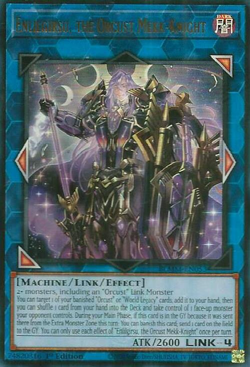 Enlilgirsu, the Orcust Mekk-Knight BLMM-EN053 card from Battles of Legend: Monster Mayhem
