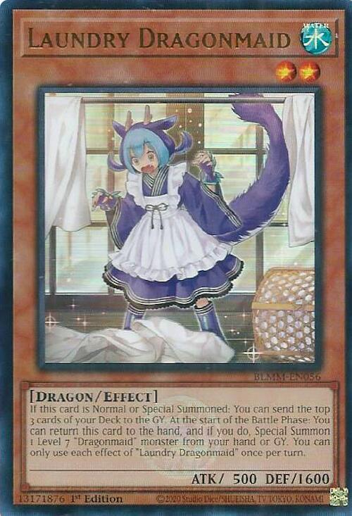 Laundry Dragonmaid BLMM-EN056 card from Battles of Legend: Monster Mayhem
