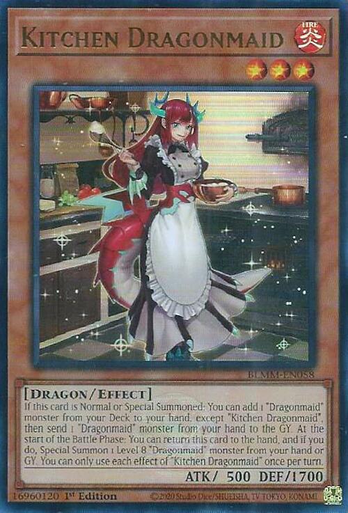 Kitchen Dragonmaid BLMM-EN058 card from Battles of Legend: Monster Mayhem