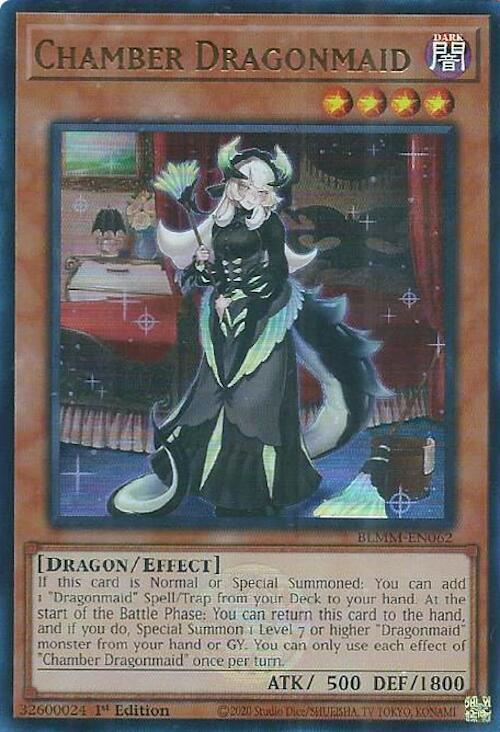 Chamber Dragonmaid BLMM-EN062 card from Battles of Legend: Monster Mayhem