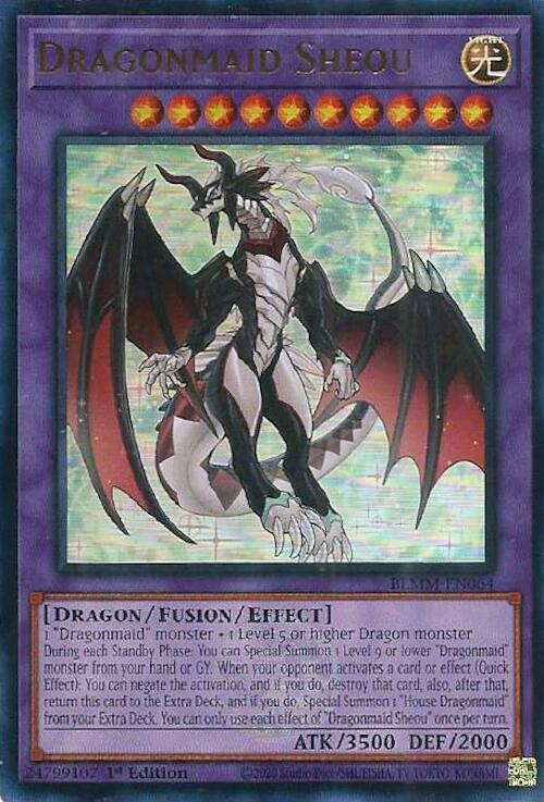 Dragonmaid Sheou BLMM-EN064 card from Battles of Legend: Monster Mayhem