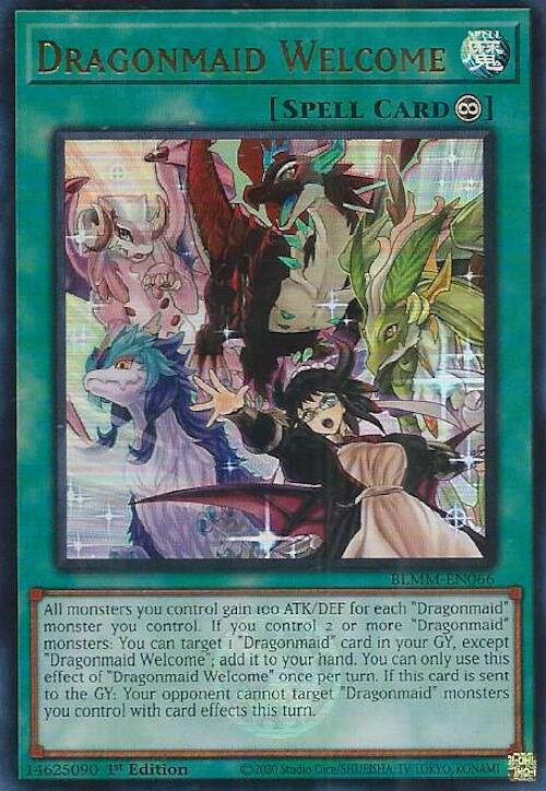 Dragonmaid Welcome BLMM-EN066 card from Battles of Legend: Monster Mayhem