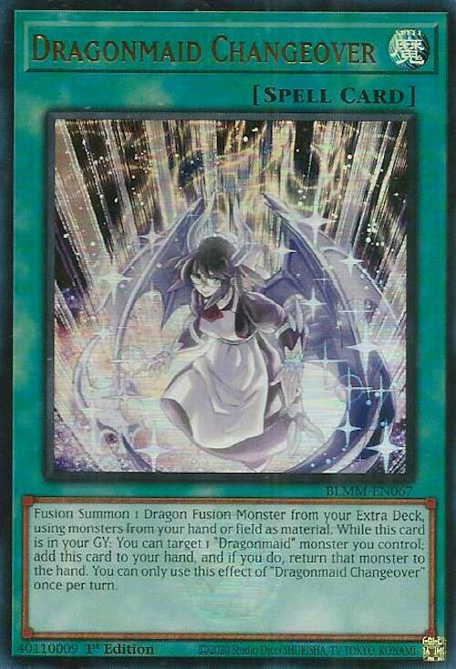 Dragonmaid Changeover BLMM-EN067 card from Battles of Legend: Monster Mayhem
