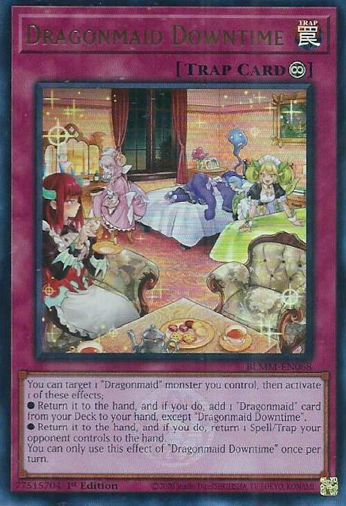 Dragonmaid Downtime BLMM-EN068 card from Battles of Legend: Monster Mayhem