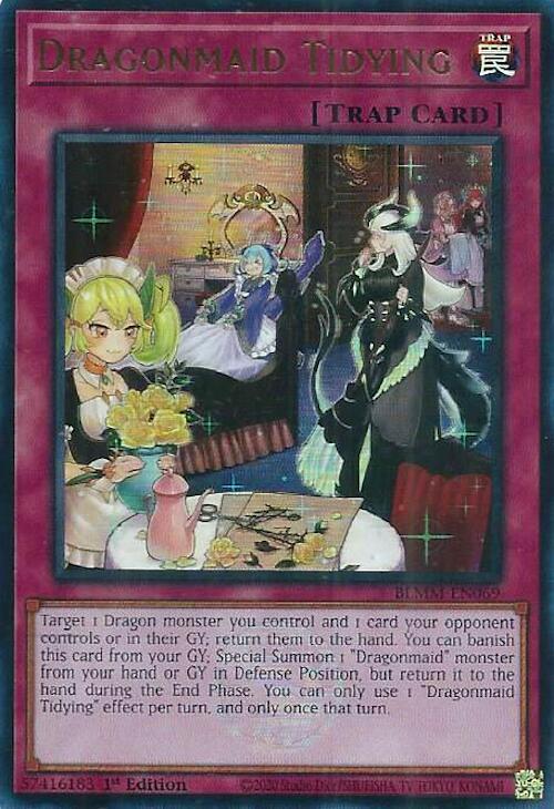 Dragonmaid Tidying BLMM-EN069 card from Battles of Legend: Monster Mayhem