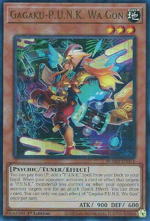 Gagaku-P.U.N.K. Wa Gon BLMM-EN071 card from Battles of Legend: Monster Mayhem