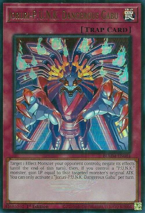 Joruri-P.U.N.K. Dangerous Gabu BLMM-EN081 card from Battles of Legend: Monster Mayhem