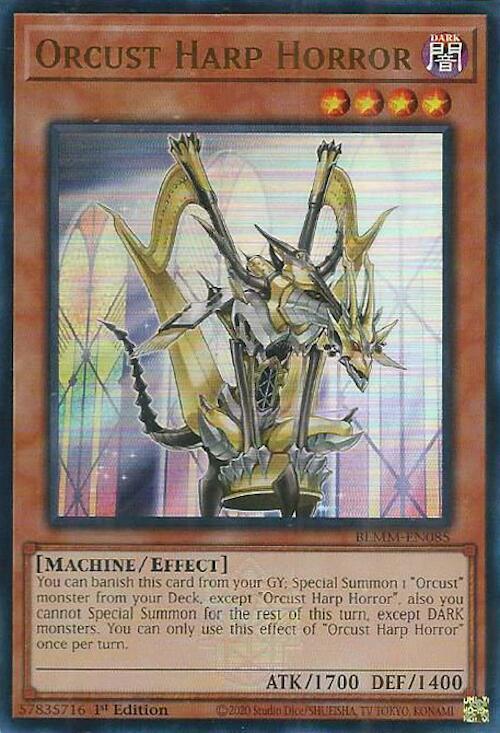 Orcust Harp Horror BLMM-EN085 card from Battles of Legend: Monster Mayhem