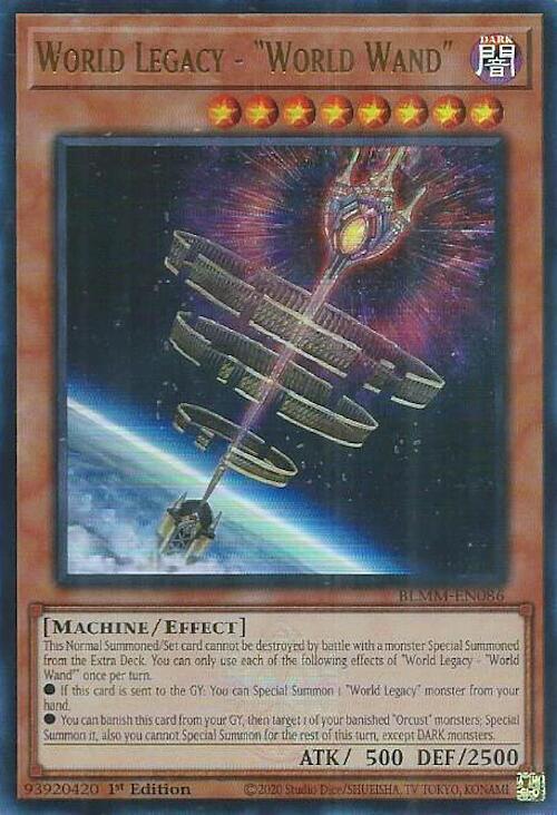 World Legacy - "World Wand" BLMM-EN086 card from Battles of Legend: Monster Mayhem