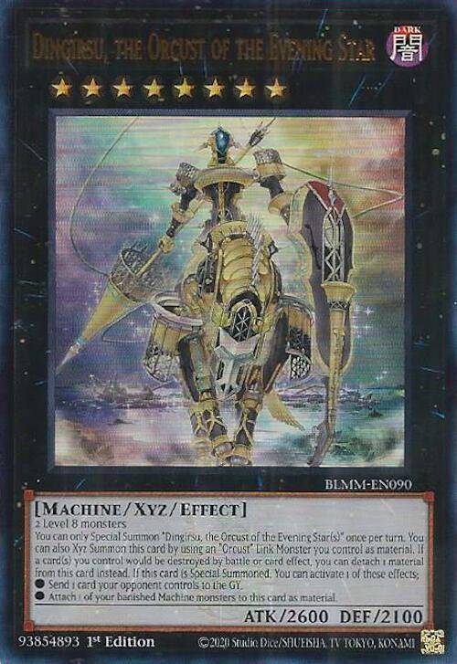 Dingirsu, the Orcust of the Evening Star BLMM-EN090 card from Battles of Legend: Monster Mayhem
