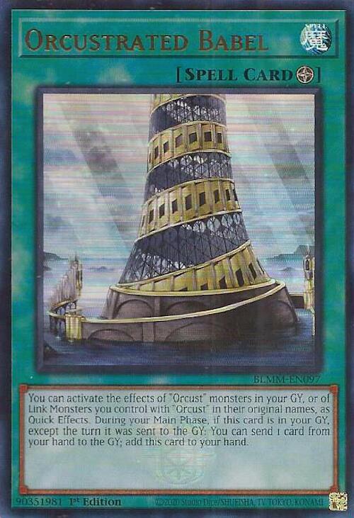Orcustrated Babel BLMM-EN097 card from Battles of Legend: Monster Mayhem