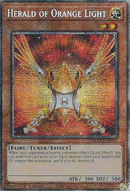 Herald of Orange Light (Starlight Rare) BLMM-EN103 card from Battles of Legend: Monster Mayhem