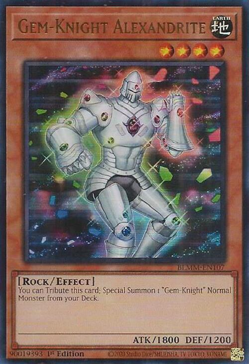 Gem-Knight Alexandrite BLMM-EN107 card from Battles of Legend: Monster Mayhem