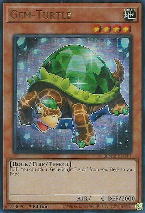 Gem-Turtle BLMM-EN111 card from Battles of Legend: Monster Mayhem