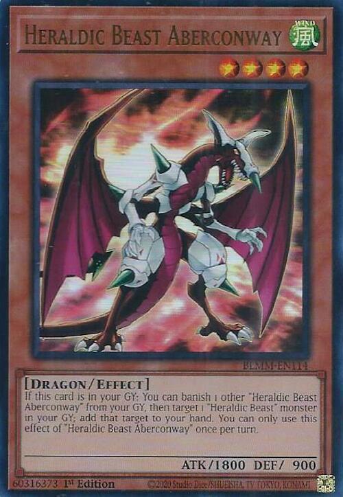 Heraldic Beast Aberconway BLMM-EN114 card from Battles of Legend: Monster Mayhem