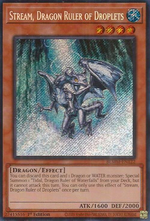 Stream, Dragon Ruler of Droplets BLMM-EN122 card from Battles of Legend: Monster Mayhem