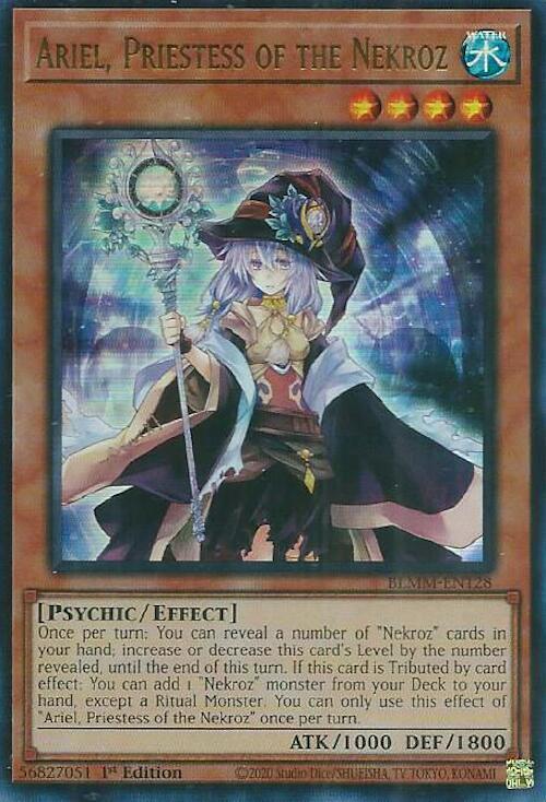 Ariel, Priestess of the Nekroz BLMM-EN128 card from Battles of Legend: Monster Mayhem