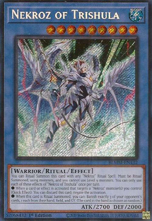 Nekroz of Trishula BLMM-EN132 card from Battles of Legend: Monster Mayhem