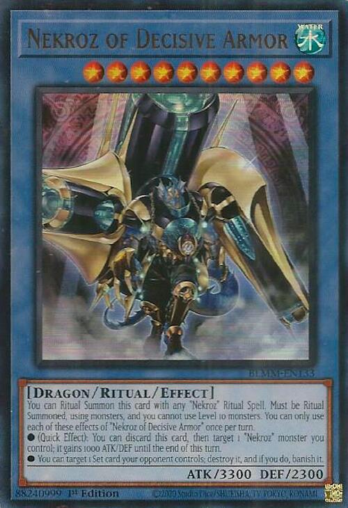 Nekroz of Decisive Armor BLMM-EN133 card from Battles of Legend: Monster Mayhem