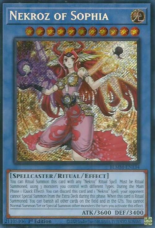 Nekroz of Sophia BLMM-EN134 card from Battles of Legend: Monster Mayhem