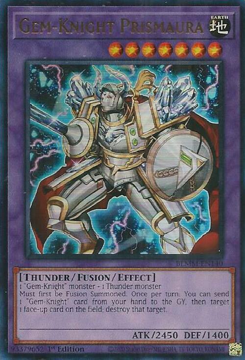 Gem-Knight Prismaura BLMM-EN140 card from Battles of Legend: Monster Mayhem