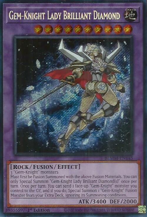 Gem-Knight Lady Brilliant Diamond BLMM-EN145 card from Battles of Legend: Monster Mayhem
