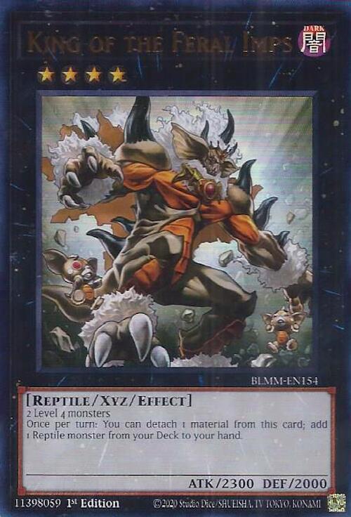 King of the Feral Imps BLMM-EN154 card from Battles of Legend: Monster Mayhem