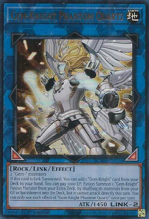Gem-Knight Phantom Quartz BLMM-EN156 card from Battles of Legend: Monster Mayhem