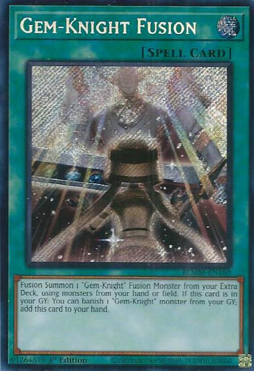 Gem-Knight Fusion BLMM-EN160 card from Battles of Legend: Monster Mayhem