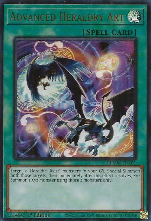 Advanced Heraldry Art BLMM-EN161 card from Battles of Legend: Monster Mayhem