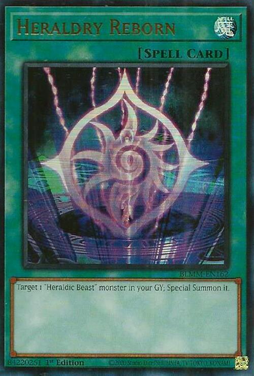 Heraldry Reborn BLMM-EN162 card from Battles of Legend: Monster Mayhem