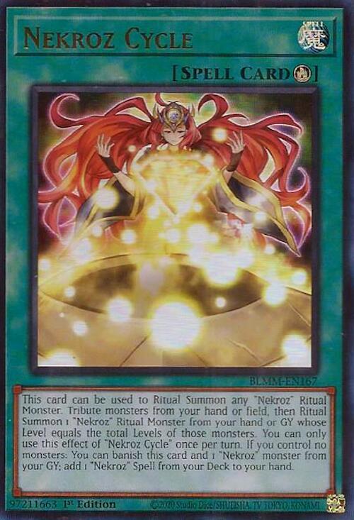 Nekroz Cycle BLMM-EN167 card from Battles of Legend: Monster Mayhem