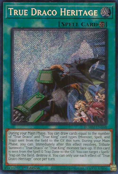 True Draco Heritage BLMM-EN168 card from Battles of Legend: Monster Mayhem
