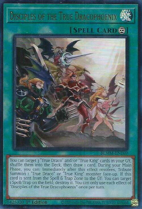 Disciples of the True Dracophoenix BLMM-EN169 card from Battles of Legend: Monster Mayhem