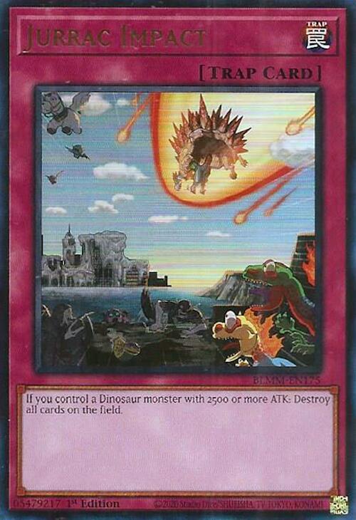 Jurrac Impact BLMM-EN175 card from Battles of Legend: Monster Mayhem
