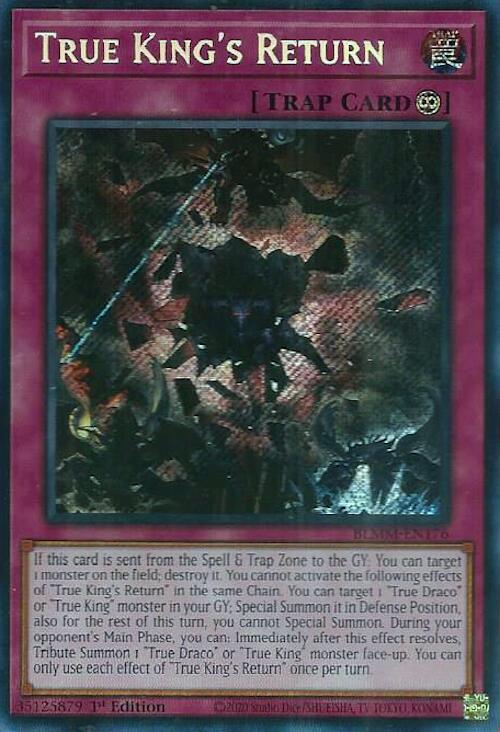 True King's Return BLMM-EN176 card from Battles of Legend: Monster Mayhem