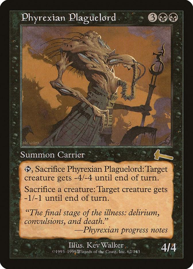 Phyrexian Plaguelord 62 card from Urza's Legacy