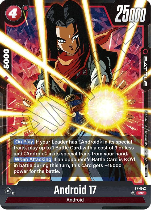 Android 17 FP-042 card from Fusion World Promotion Cards and Packs