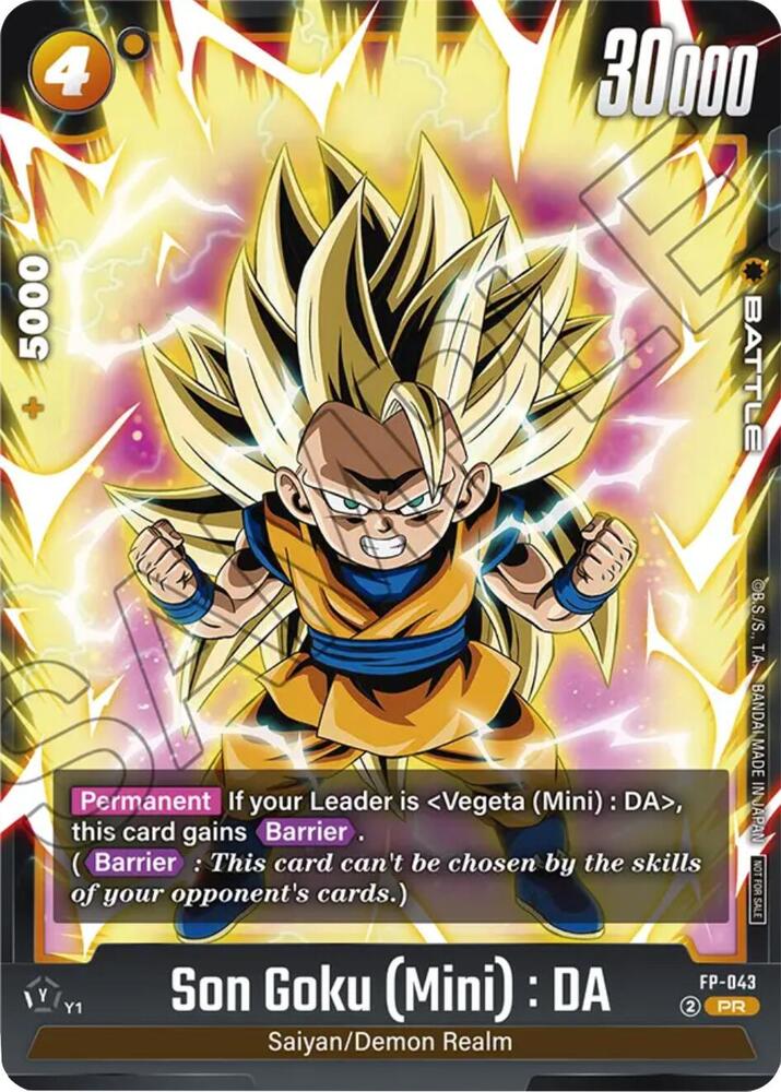 Son Goku (Mini) : DA FP-043 card from Fusion World Promotion Cards and Packs