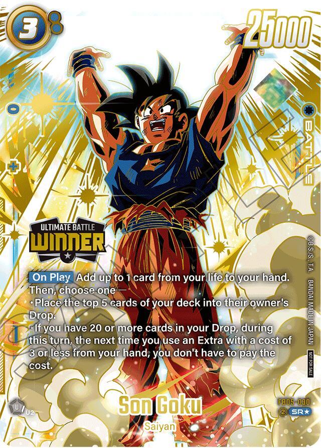 Son Goku (Ultimate Battle 2025 Vol.2 Winner) FB05-030 card from Tournament and Championship Promos