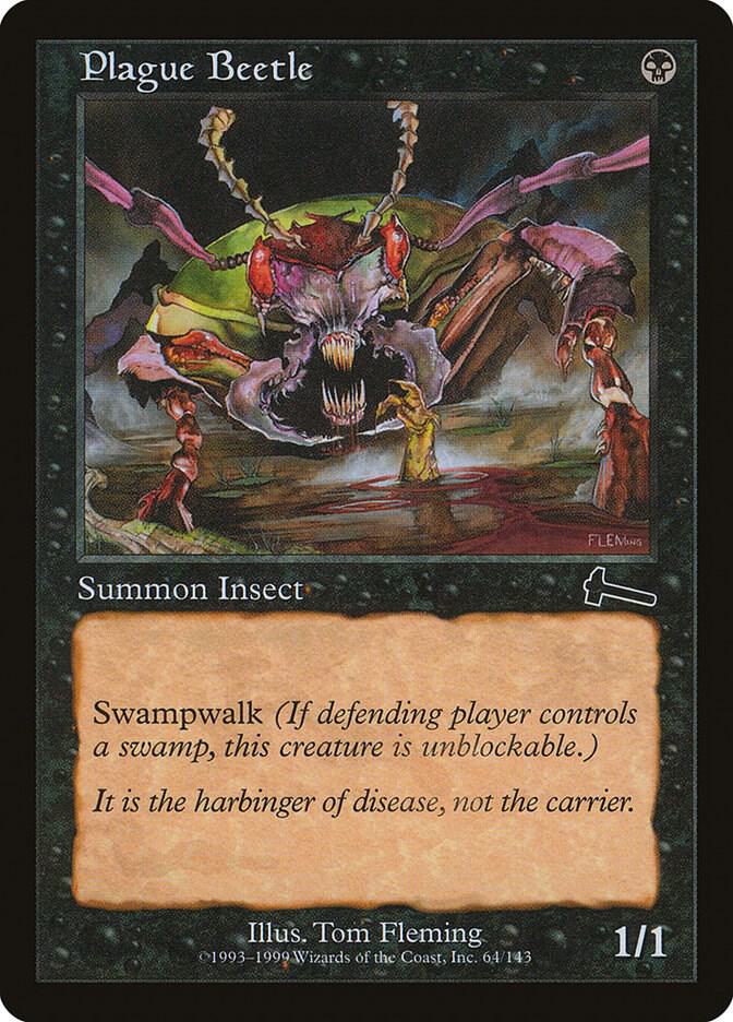 Plague Beetle 64 card from Urza's Legacy
