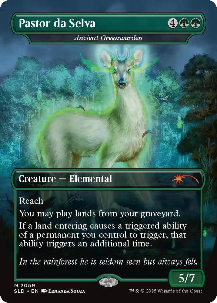Pastor da Selva - Ancient Greenwarden 2059 card from Secret Lair Drop Series