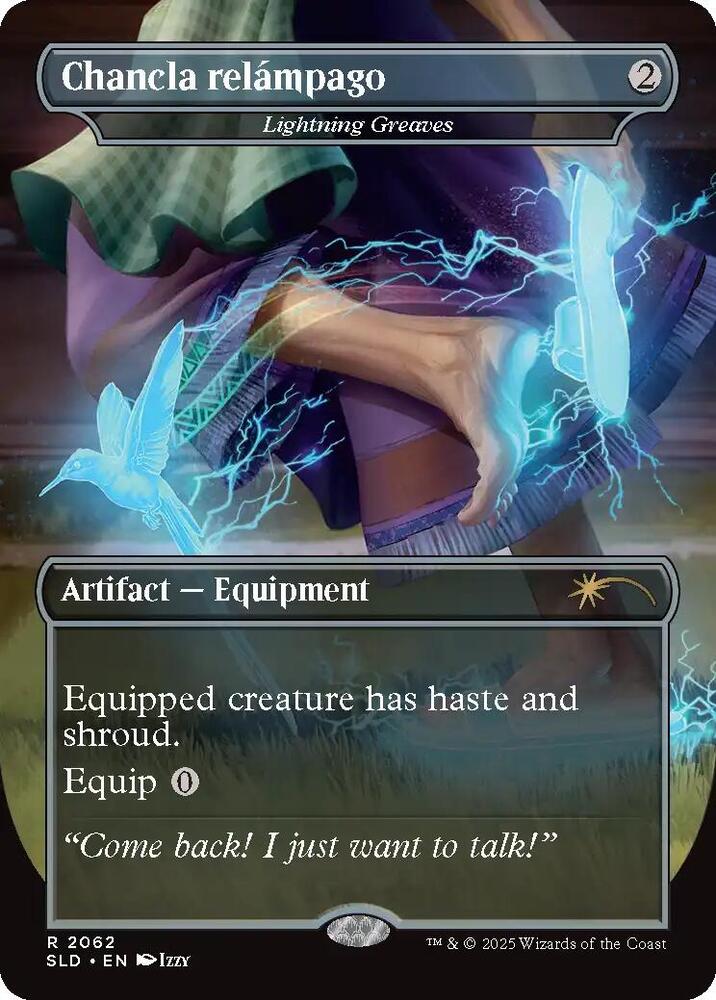 Chancla relámpago - Lightning Greaves 2062 card from Secret Lair Drop Series