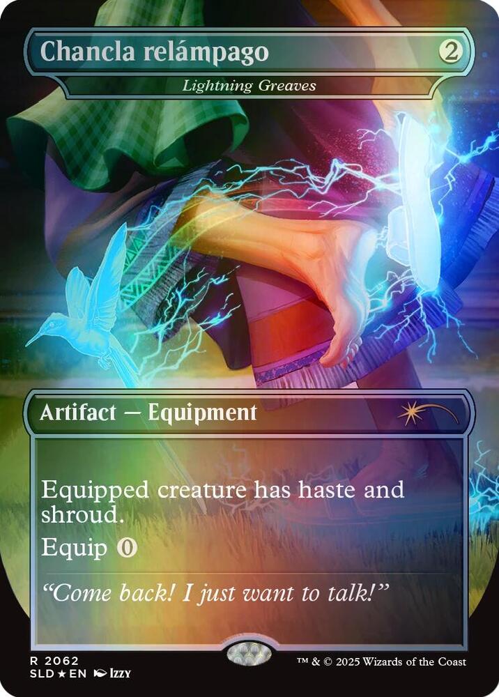 Chancla relámpago - Lightning Greaves (Rainbow Foil) 2062 card from Secret Lair Drop Series