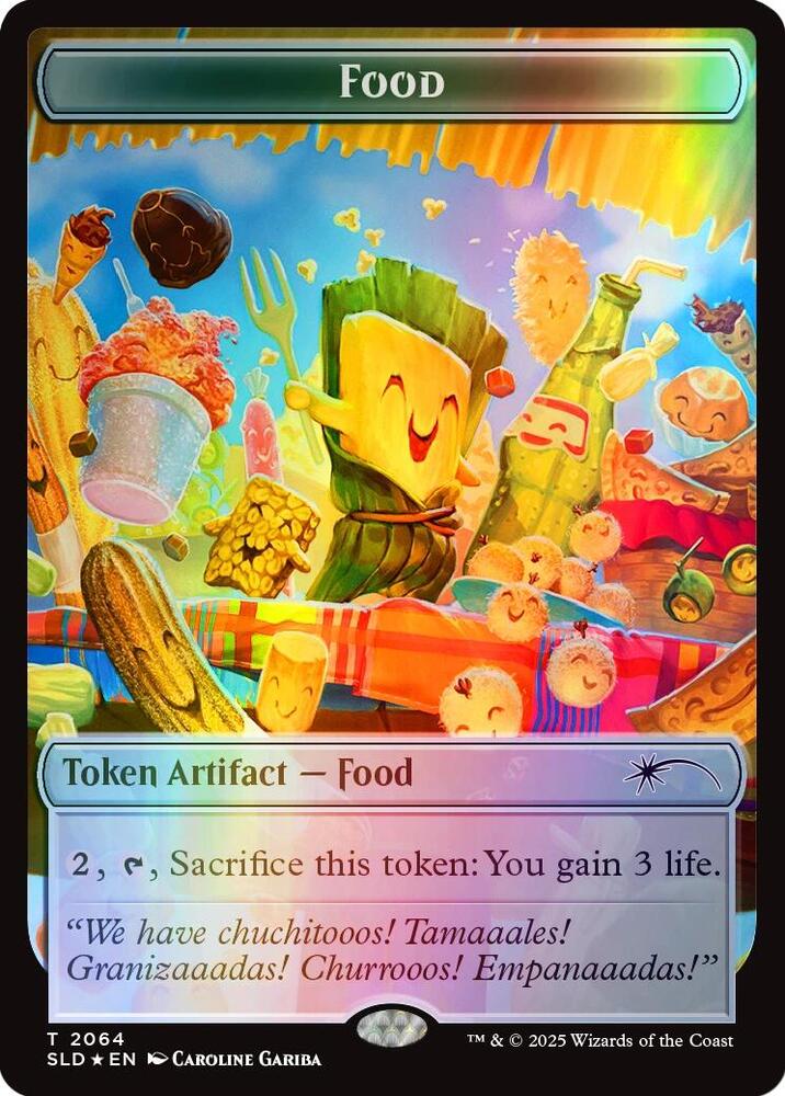 Food Token (Rainbow Foil) 2064 card from Secret Lair Drop Series